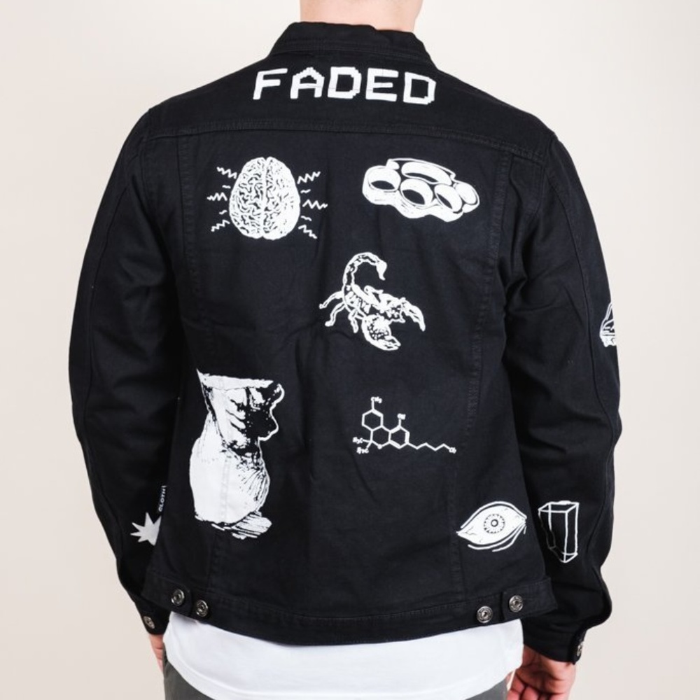Black denim jacket